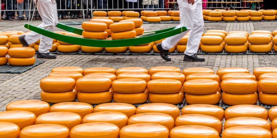 Alkmaar: mercato tradizionale del formaggio