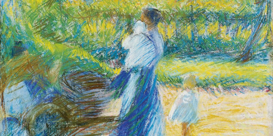Umberto Boccioni - Donna in giardino, 1910